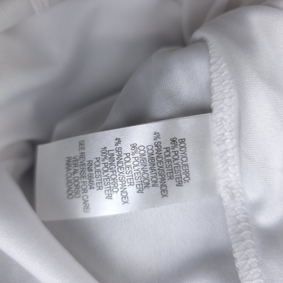 Sandra Darren Elegant Off White and Gray Striped Dress Sz 10 - Picture 10 of 12